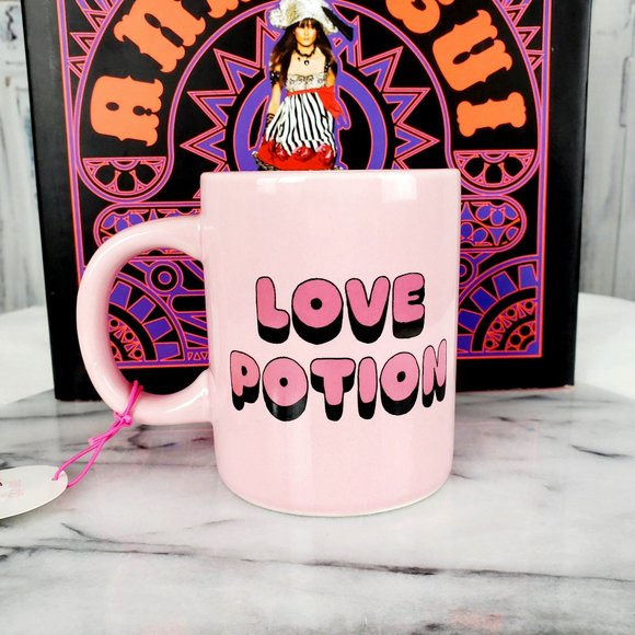LOVE POTION ban.do Hot Stuff PINK Ceramic Mug - Picture 1 of 7